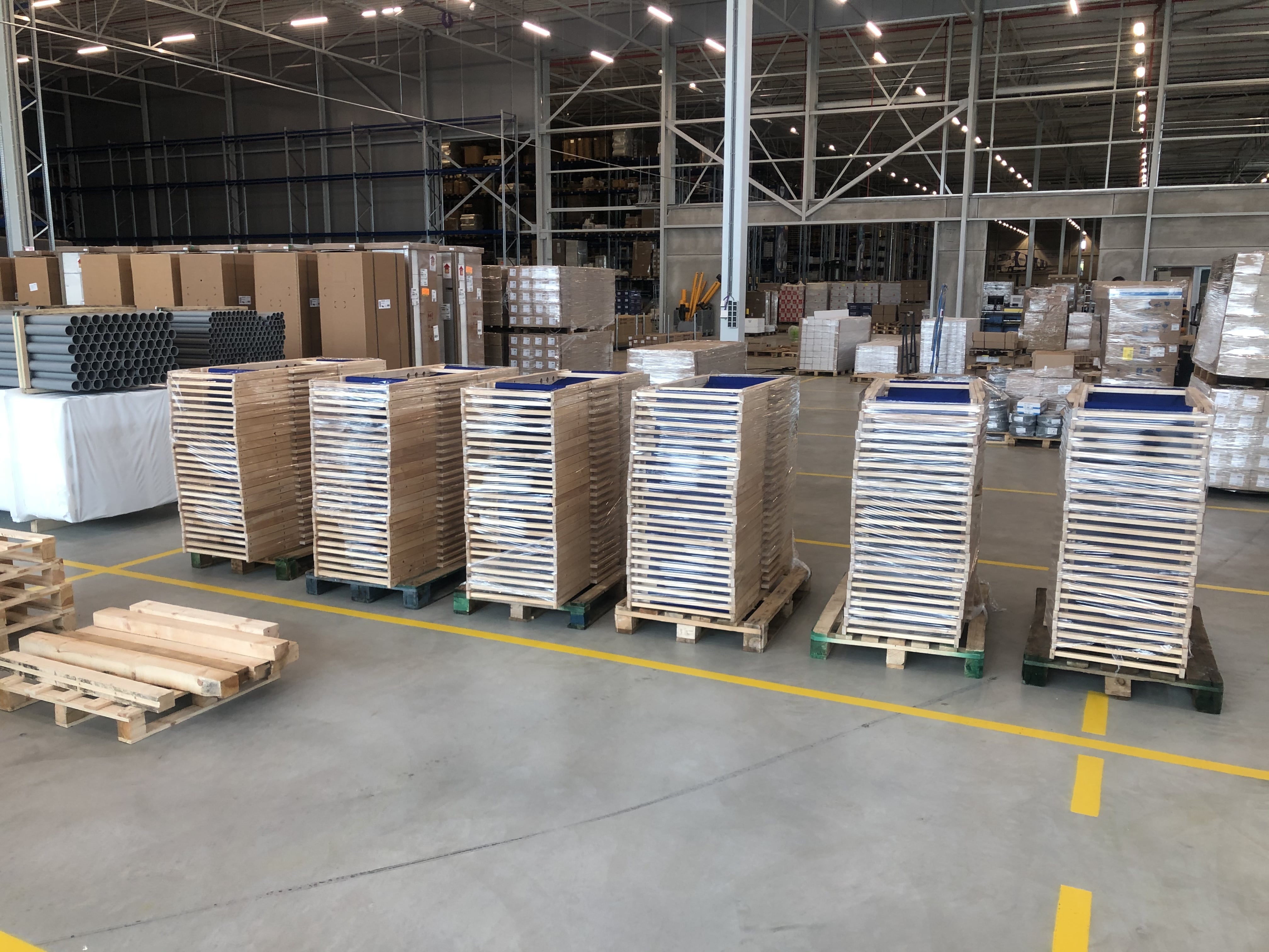 strandstoelen op pallet